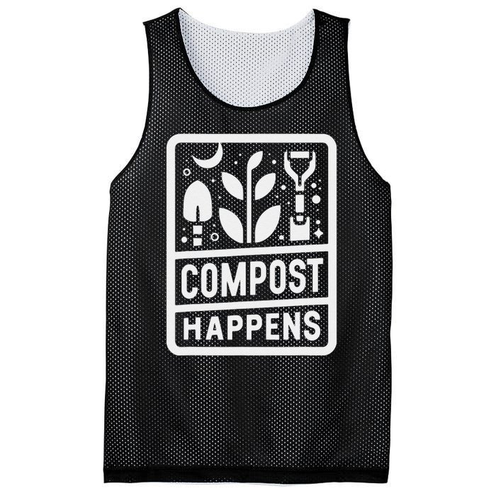 Compost Happens Mesh Reversible Basketball Jersey Tank