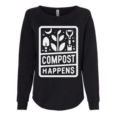 Compost Happens Womens California Wash Sweatshirt