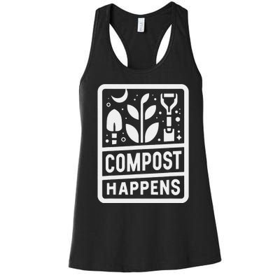 Compost Happens Women's Racerback Tank