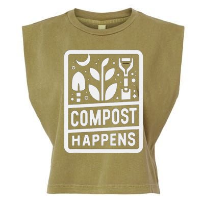 Compost Happens Garment-Dyed Women's Muscle Tee