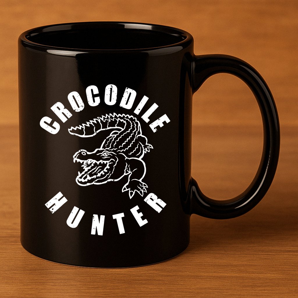 Crocodile Hunter 11oz C Handle Ceramic Mug