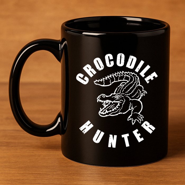 Crocodile Hunter 11oz C Handle Ceramic Mug
