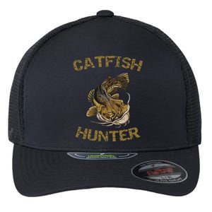 Catfish Hunter Catfish For Catfish Fisherman Flexfit Unipanel Trucker Cap