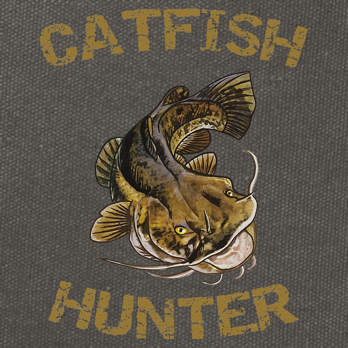Catfish Hunter Catfish For Catfish Fisherman Cotton Canvas Backpack