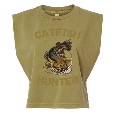 Catfish Hunter Catfish For Catfish Fisherman Garment-Dyed Women's Muscle Tee