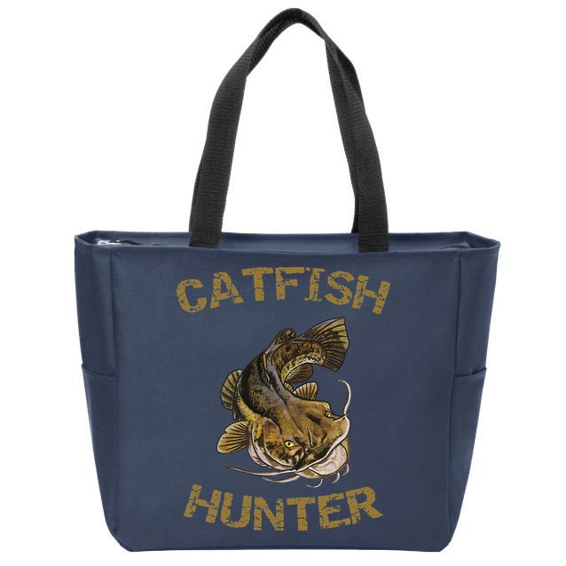 Catfish Hunter Catfish For Catfish Fisherman Zip Tote Bag