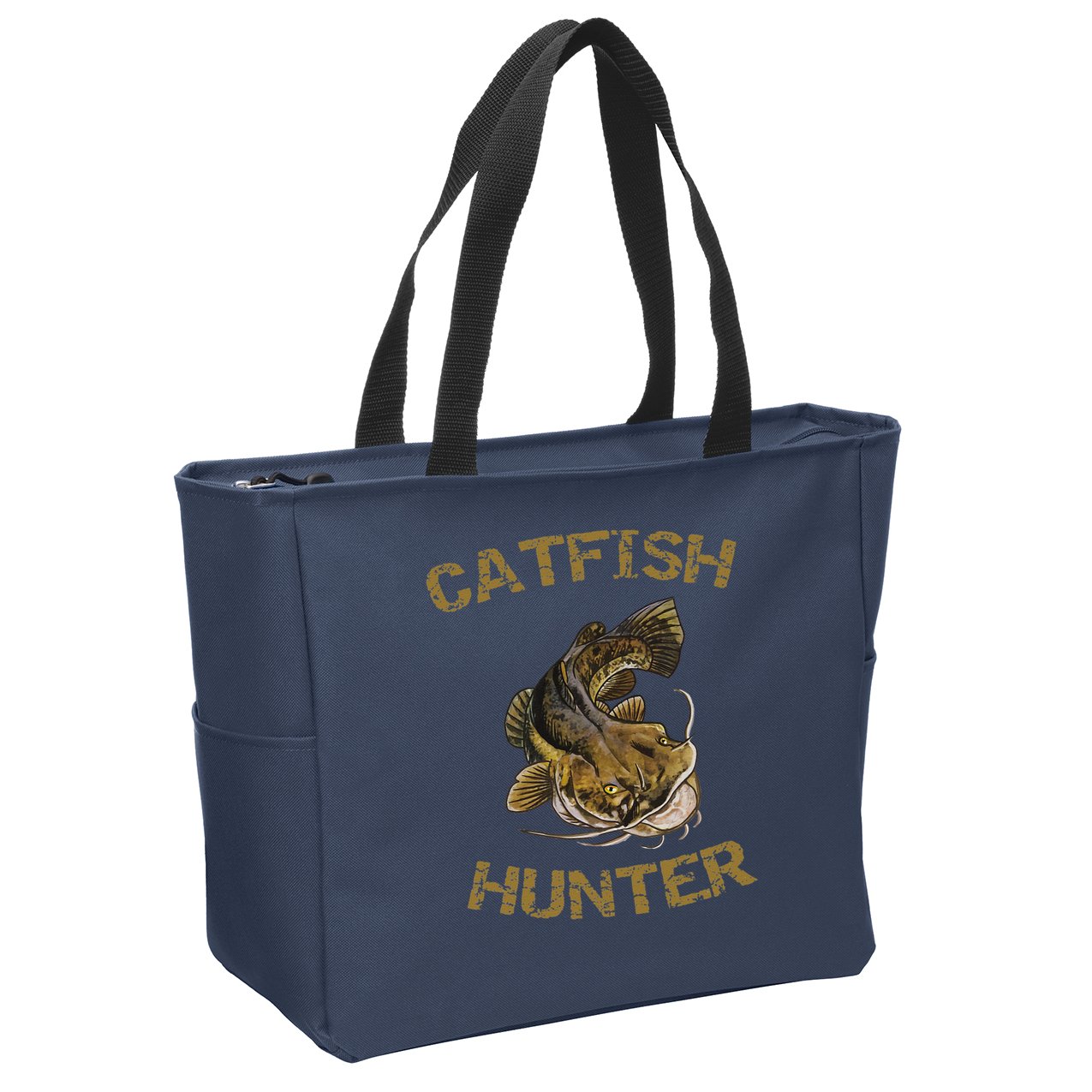 Catfish Hunter Catfish For Catfish Fisherman Zip Tote Bag