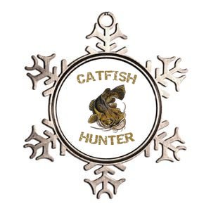 Catfish Hunter Catfish For Catfish Fisherman Metallic Star Ornament