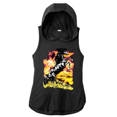 Charlie Horse Ladies PosiCharge Tri-Blend Wicking Draft Hoodie Tank