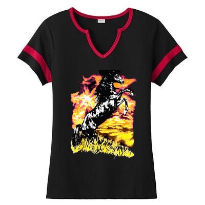 Charlie Horse Ladies Halftime Notch Neck Tee