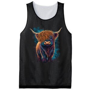 Cute Highland Cattle Cow Funny Highland Cow Mesh Reversible Basketball Jersey Tank