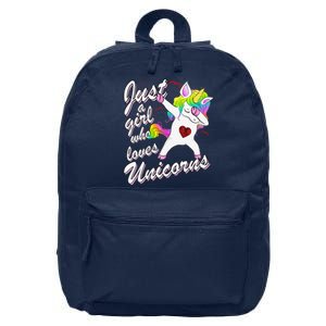 Cute Hearts Cuten Valentine's Day Gifts Unicorn Lover 16 in Basic Backpack