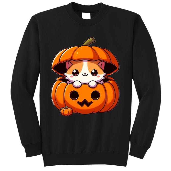 Cute Halloween Cat In Pumpkin – Adorable Halloween Sweatshirt