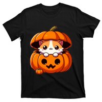 Cute Halloween Cat In Pumpkin – Adorable Halloween T-Shirt