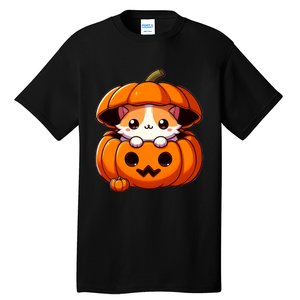 Cute Halloween Cat In Pumpkin – Adorable Halloween Tall T-Shirt