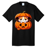 Cute Halloween Cat In Pumpkin – Adorable Halloween Tall T-Shirt