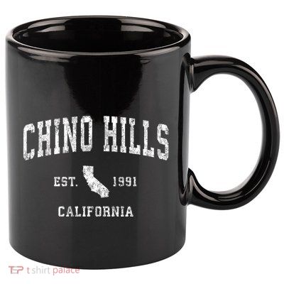 Chino Hills California Ca Vintage Sports 11oz C Handle Ceramic Mug