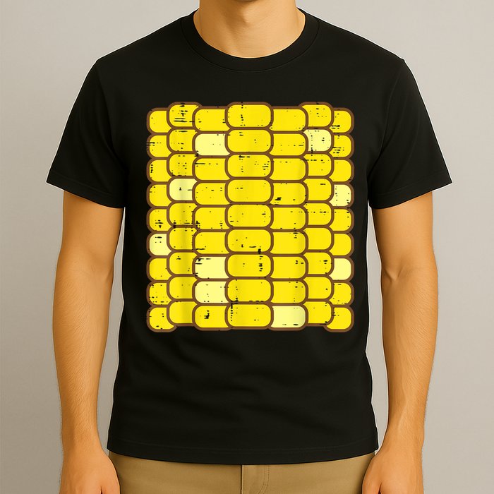 Corn Halloween Costume Funny Foodie Farmer Men Women Kids T-Shirt