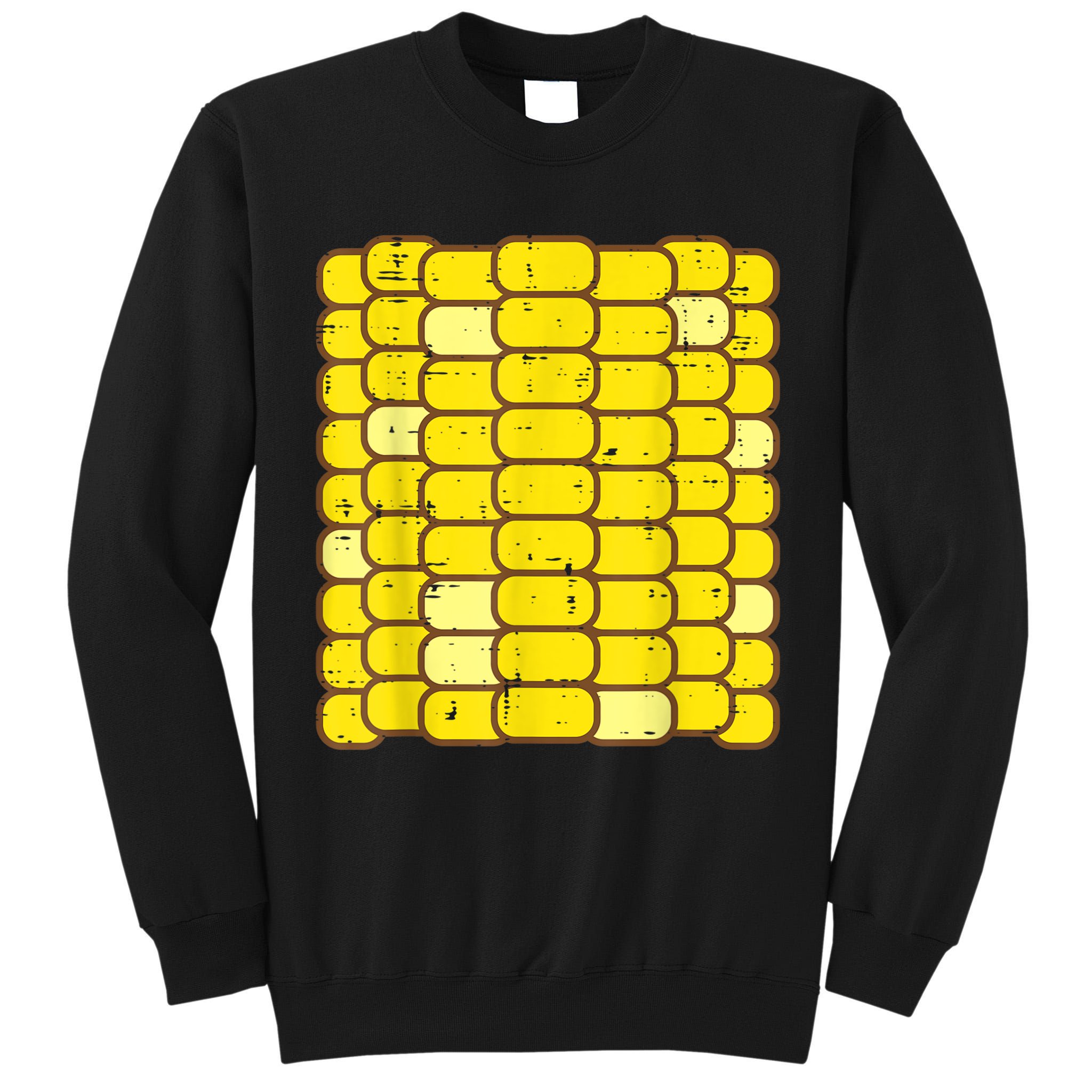 Corn Halloween Costume Funny Foodie Farmer Men Women Kids Tall Sweatshirt