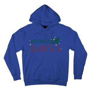 Cute Here Comes Santa Claus Sleigh Christmas Holiday Season Gift Hoodie