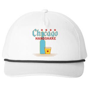 Chicago Handshake Snapback Five-Panel Rope Hat