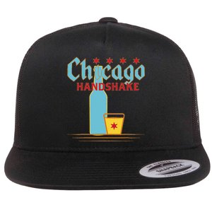 Chicago Handshake Flat Bill Trucker Hat