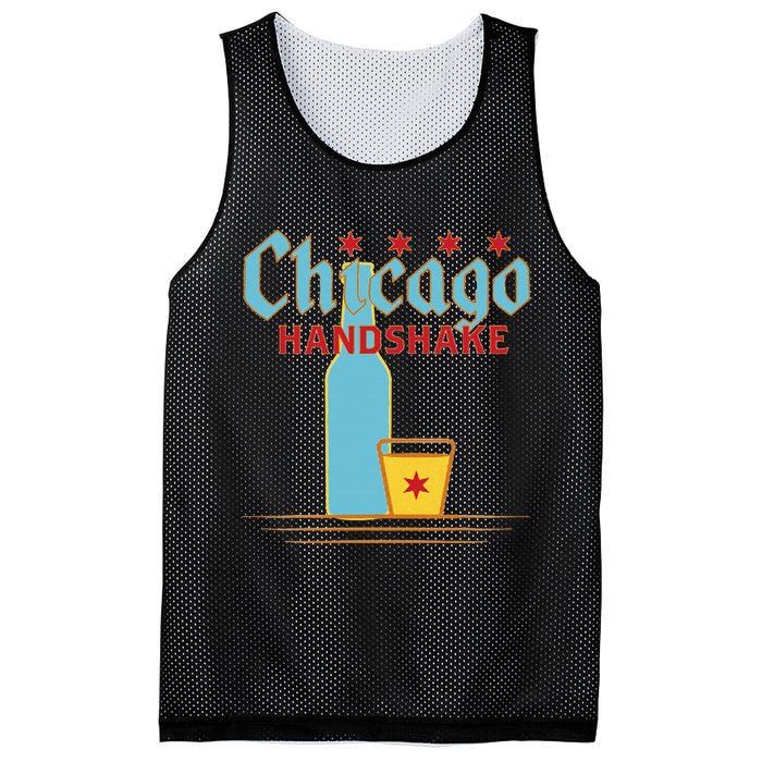 Chicago Handshake Mesh Reversible Basketball Jersey Tank