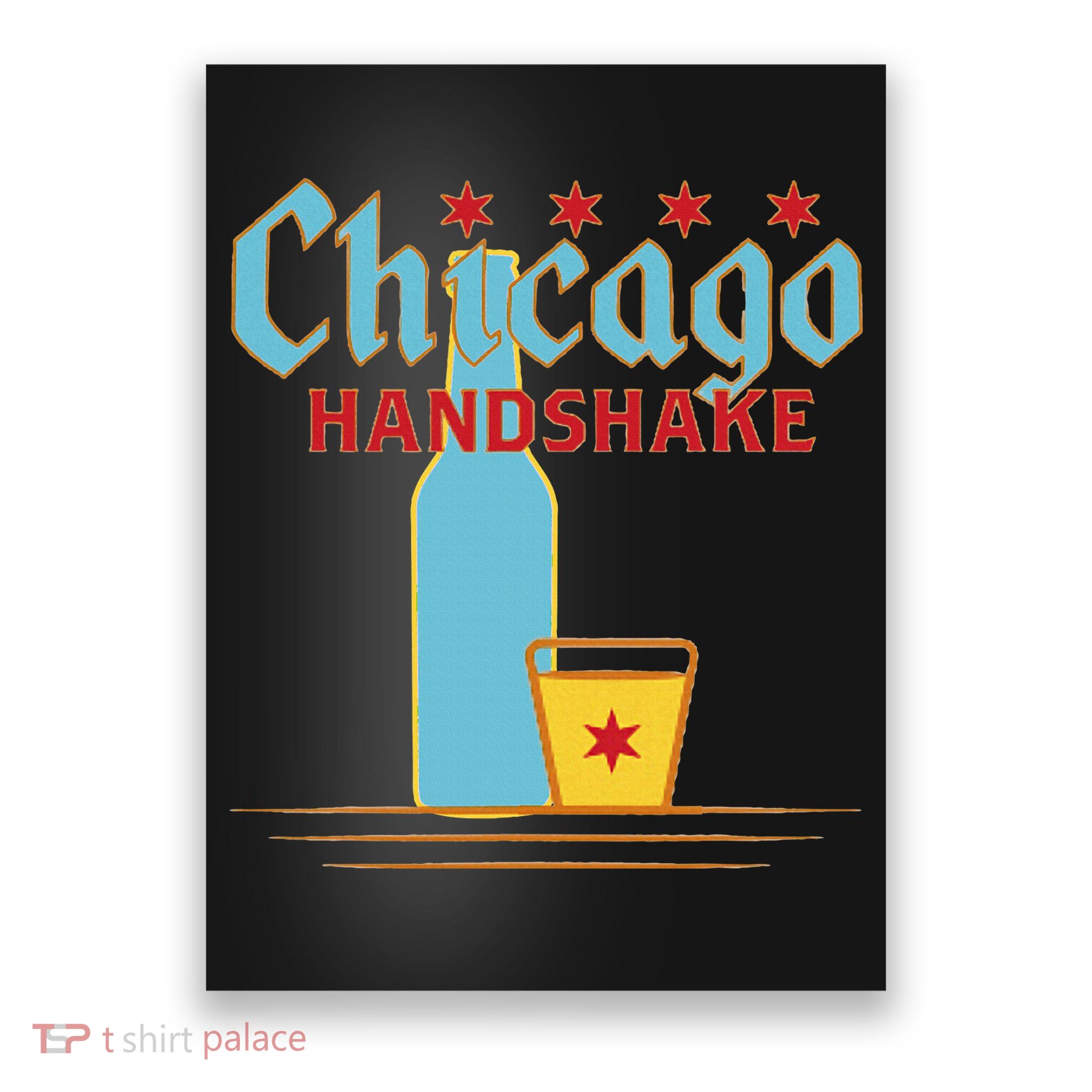 Chicago Handshake Poster