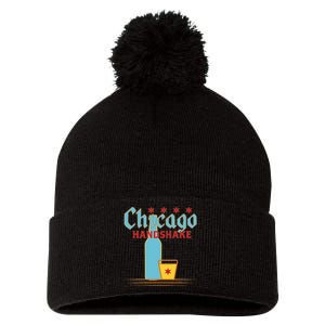 Chicago Handshake Pom Pom 12in Knit Beanie