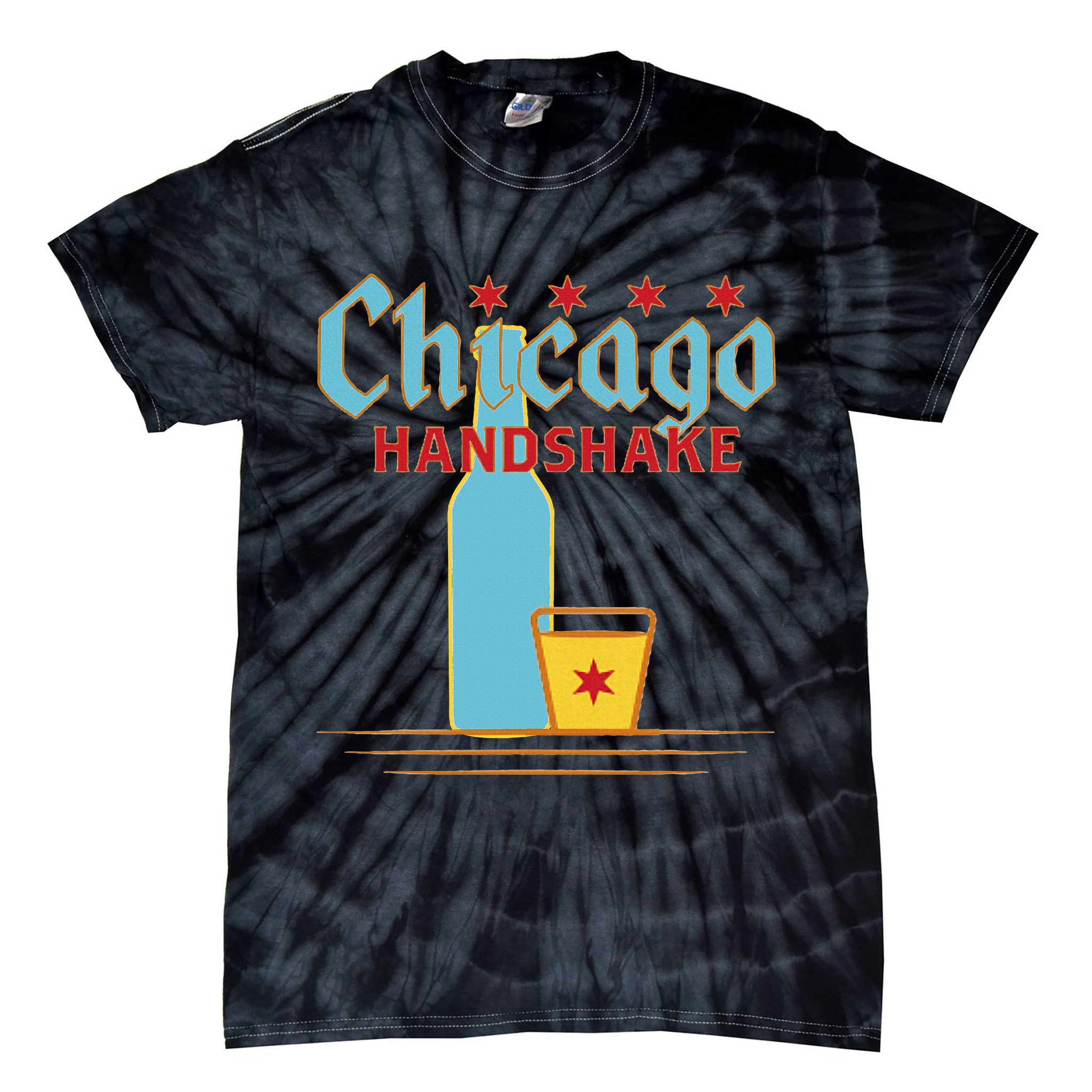Chicago Handshake Tie-Dye T-Shirt