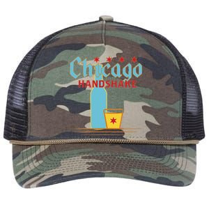 Chicago Handshake Retro Rope Trucker Hat Cap