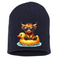 Cute Highland Cow Duck Pool Float Summer Vibes Swimming Short Acrylic Beanie