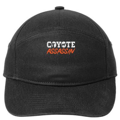 Coyote Hunting Coyote Assassin Yote Hunter Coyote 7-Panel Snapback Hat
