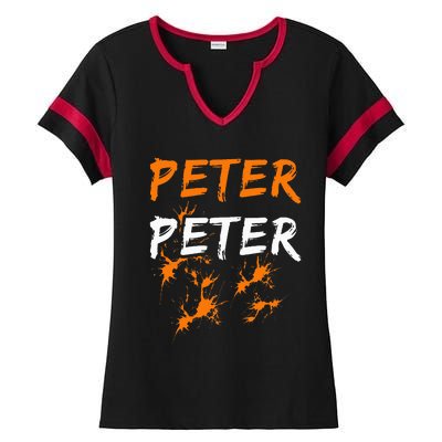 Couples Halloween Costume  Peter Pumpkin Eater Ladies Halftime Notch Neck Tee