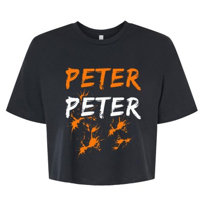 Couples Halloween Costume  Peter Pumpkin Eater Bella+Canvas Jersey Crop Tee