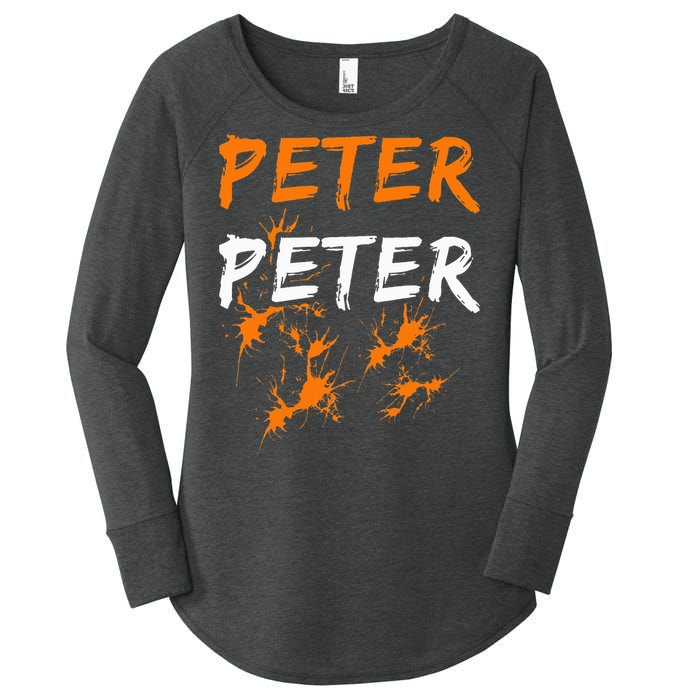 Couples Halloween Costume  Peter Pumpkin Eater Women's Perfect Tri Tunic Long Sleeve Shirt