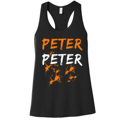 Couples Halloween Costume  Peter Pumpkin Eater Women's Racerback Tank