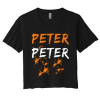 Couples Halloween Costume  Peter Pumpkin Eater Women's Crop Top Tee