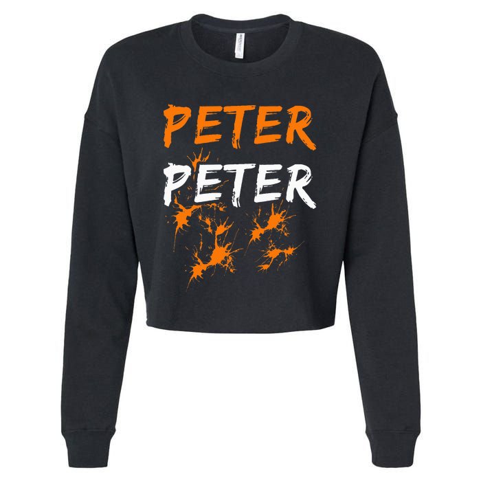 Couples Halloween Costume  Peter Pumpkin Eater Cropped Pullover Crew