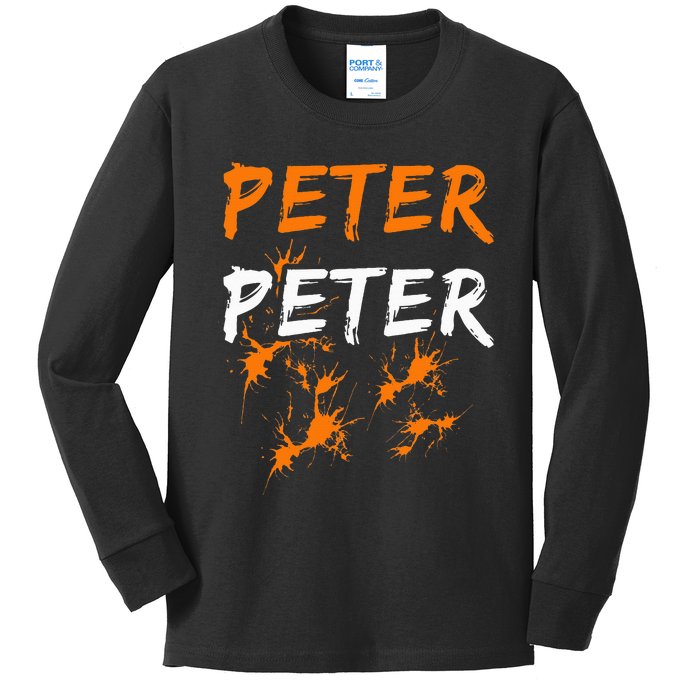 Couples Halloween Costume  Peter Pumpkin Eater Kids Long Sleeve Shirt