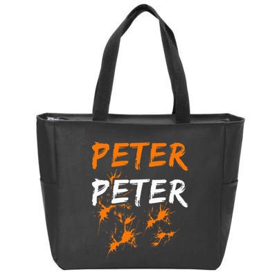 Couples Halloween Costume  Peter Pumpkin Eater Zip Tote Bag