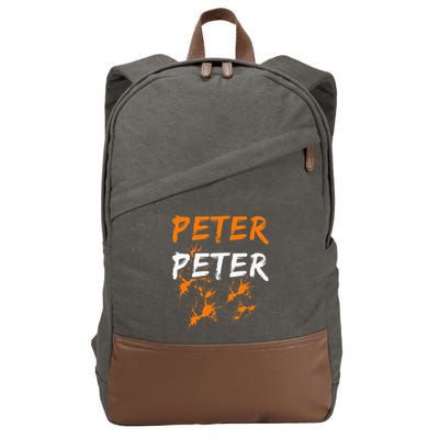 Couples Halloween Costume  Peter Pumpkin Eater Cotton Canvas Backpack