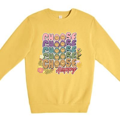 Choose Happy Premium Crewneck Sweatshirt