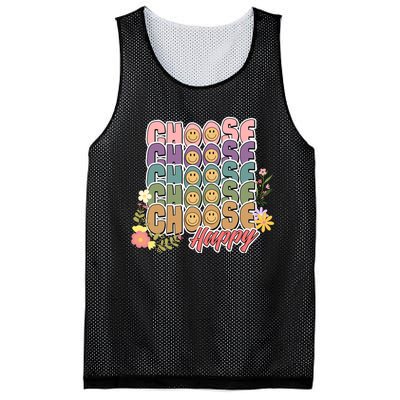 Choose Happy Mesh Reversible Basketball Jersey Tank