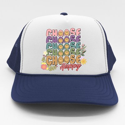 Choose Happy Trucker Hat