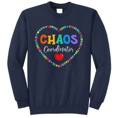 Cute Heart Chaos Coordinator Funny First Day Of School Sweatshirt