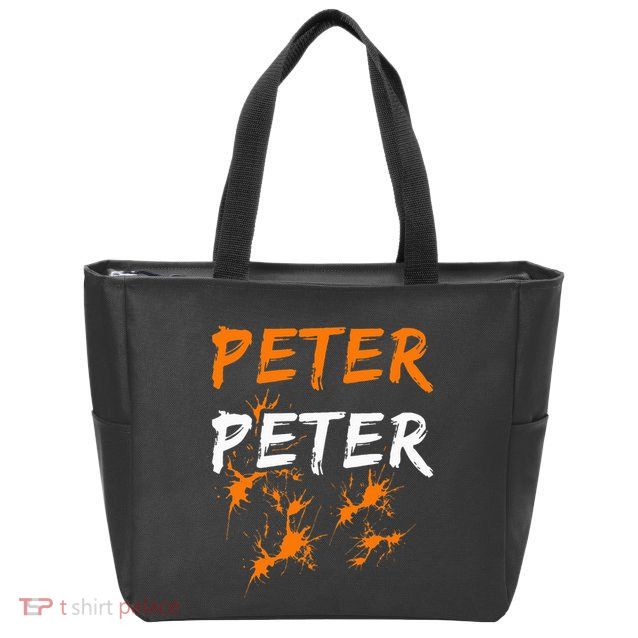 Couples Halloween Costume  Peter Pumpkin Eater Zip Tote Bag