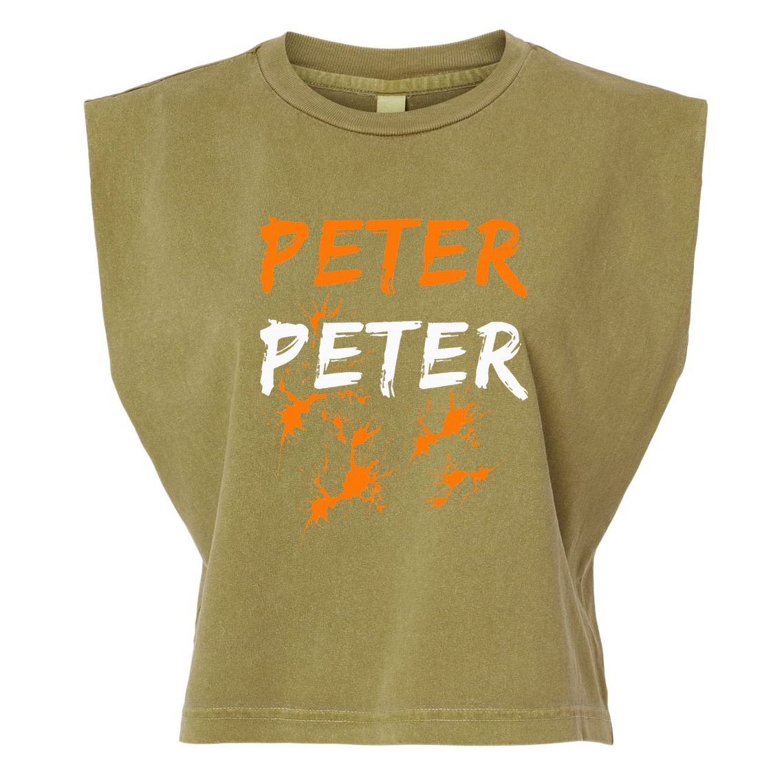 Couples Halloween Costume  Peter Pumpkin Eater Garment-Dyed Women's Muscle Tee