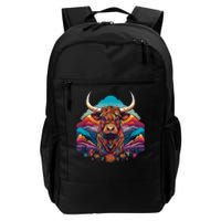 Cute Highland Cow Scotland Men Women Kids Daily Commute Backpack