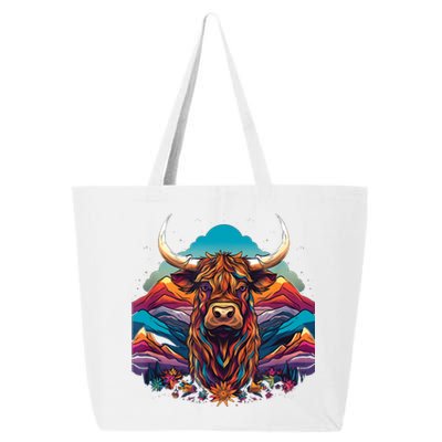 Cute Highland Cow Scotland Men Women Kids 25L Jumbo Tote